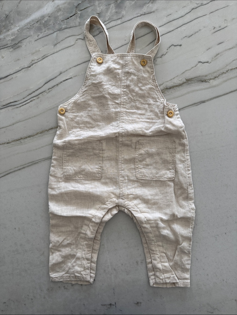H&M Baby Linen-Blend Overalls